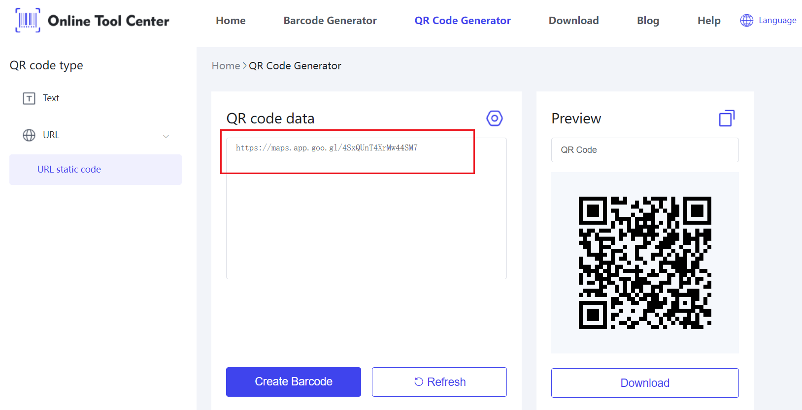 generate qr code for google maps.png