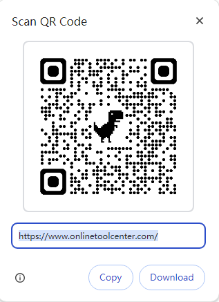 डायनोसाउर.png के साथ QR कोड