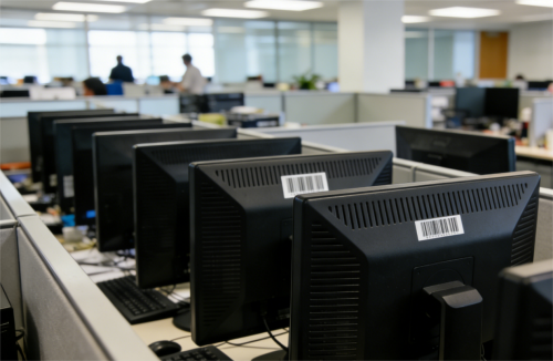 परिसंपत्ति टैग पर बारकोड