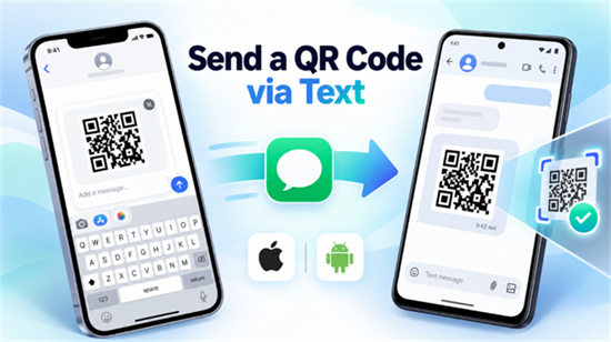 send qr code by text पाठ द्वारा QR कोड भेजें
