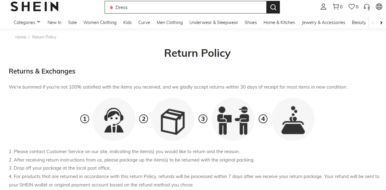 SHEIN पालिसी वापस करें.png
