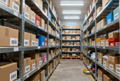 गोदाम में