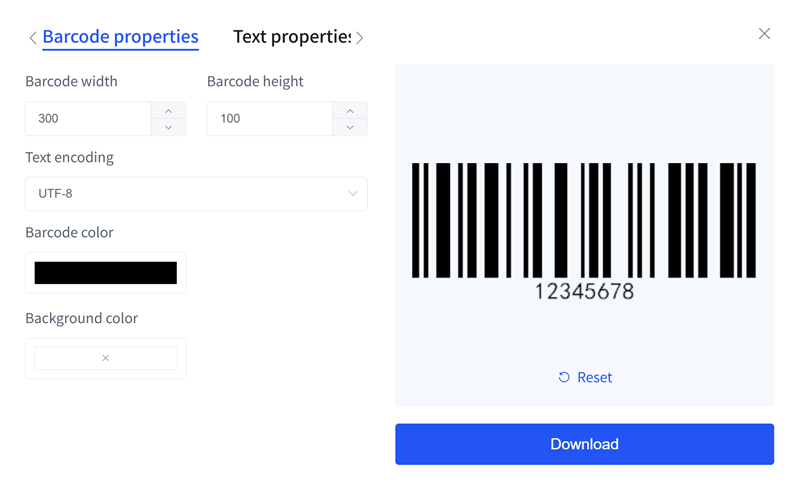 बारकोड सेटी