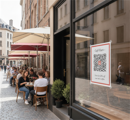 QR कोड के साथ ओस्टर