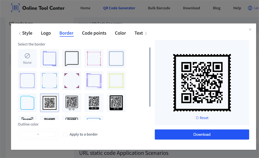 add frame for qr code QR कोड के लिए फ्रेम जोड़ें