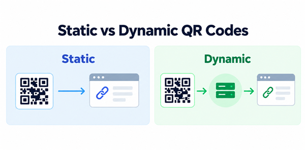 Static vs Dynamic QR Codes स्थिर बनाम गतिशील QR कोड